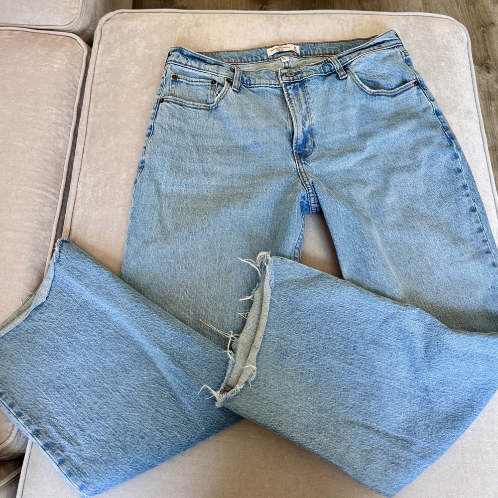 Abercrombie and Fitch Curve Love Low Rise Baggy Jean